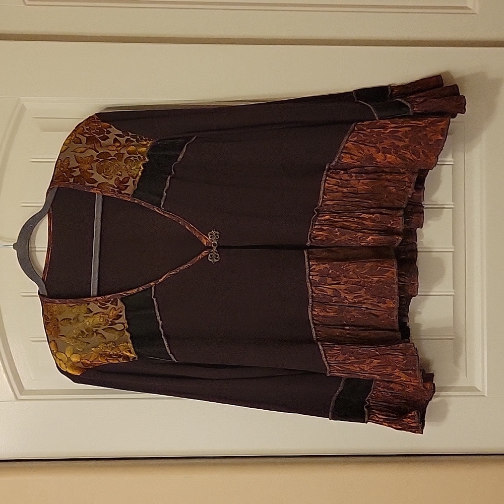 Boho cardigan with ruffle detail